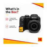 Kodak PIXPRO AZ653 20MP 1080p Astro Zoom Digital Camera Bundle with 32GB UHS-I U1 SDHC Memory Card