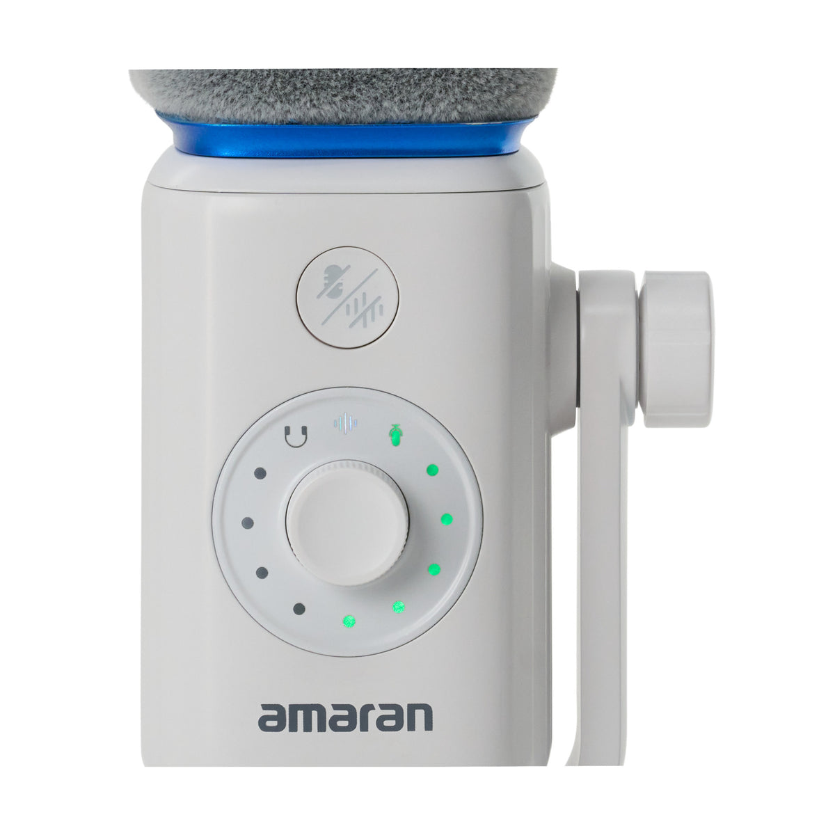 Amaran Mic Desktop Stand Kit with 6-Layer Noise Reduction and 50m Wireless Transmission (White)
