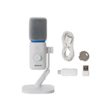 Amaran Mic Desktop Stand Kit with 6-Layer Noise Reduction and 50m Wireless Transmission (White)