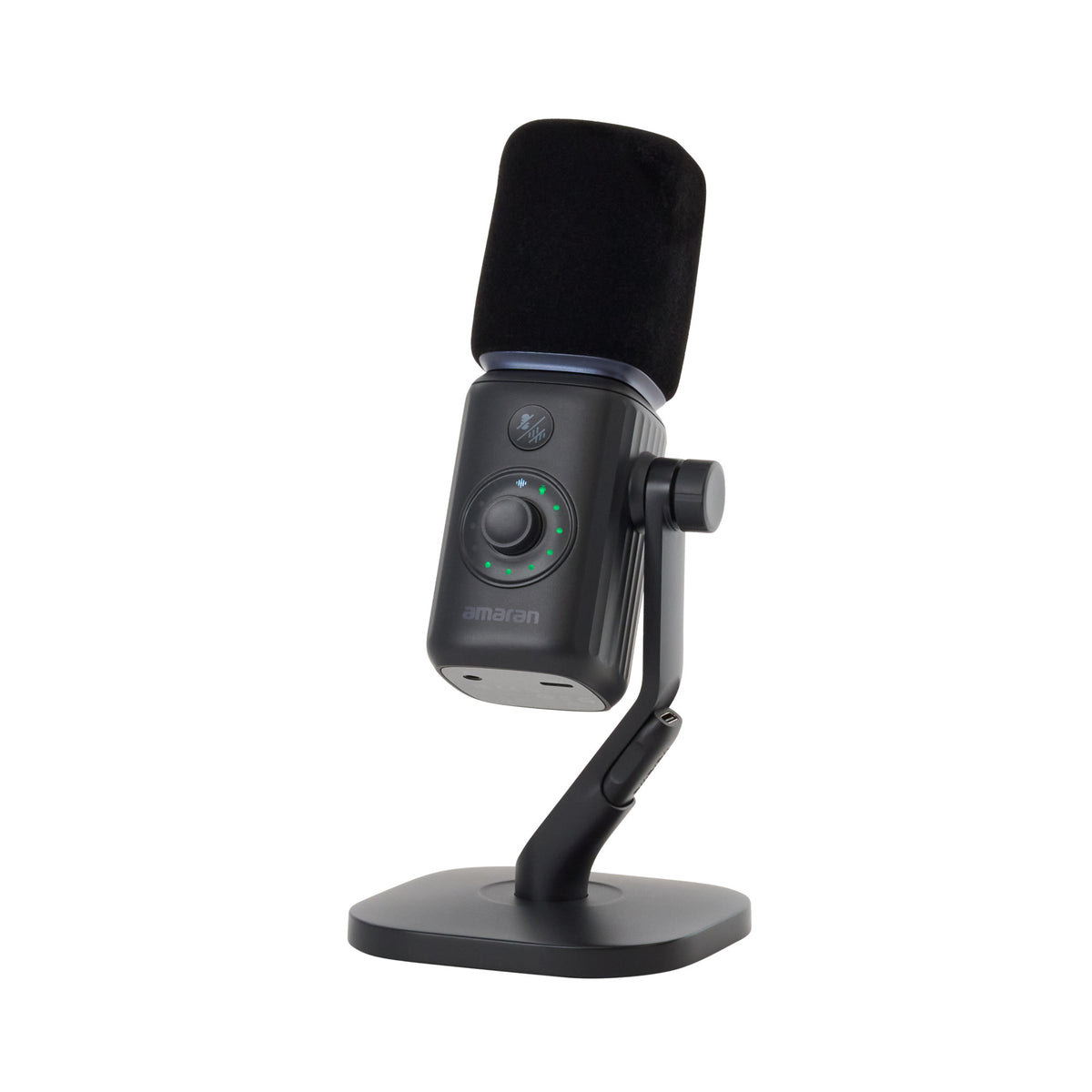 amaran Mic Wireless Microphone Desktop Stand Kit for Live Streaming, Podcasting (Charcoal)