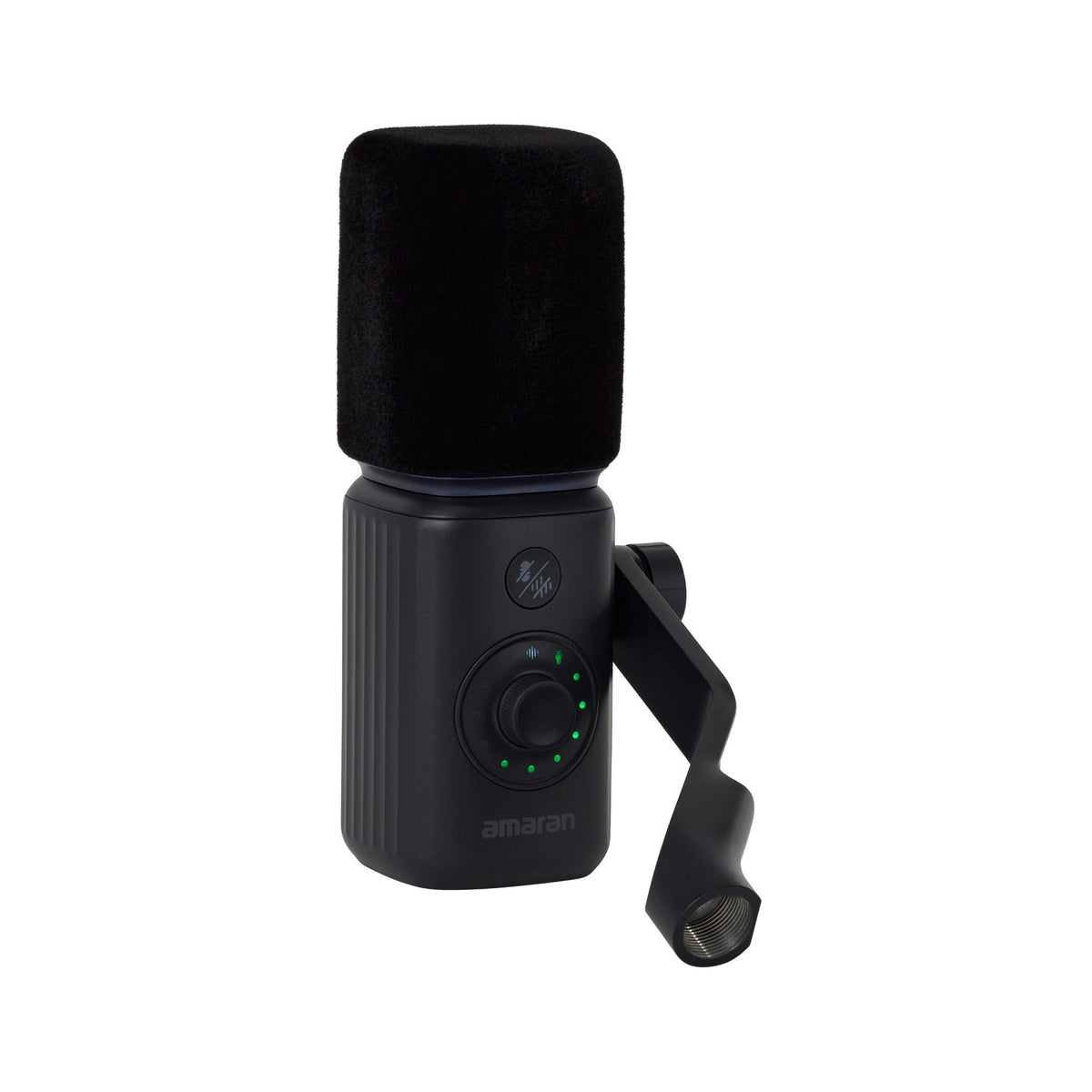 amaran Mic Wireless Microphone Desktop Stand Kit for Live Streaming, Podcasting (Charcoal)