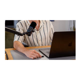 amaran Mic Wireless Microphone Desktop Stand Kit for Live Streaming, Podcasting (Charcoal)