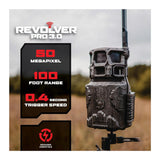 Stealth Cam Revolver Pro 3.0 360-Degree Cellular Trail Camera (4-Pack) Bundle with Accessories