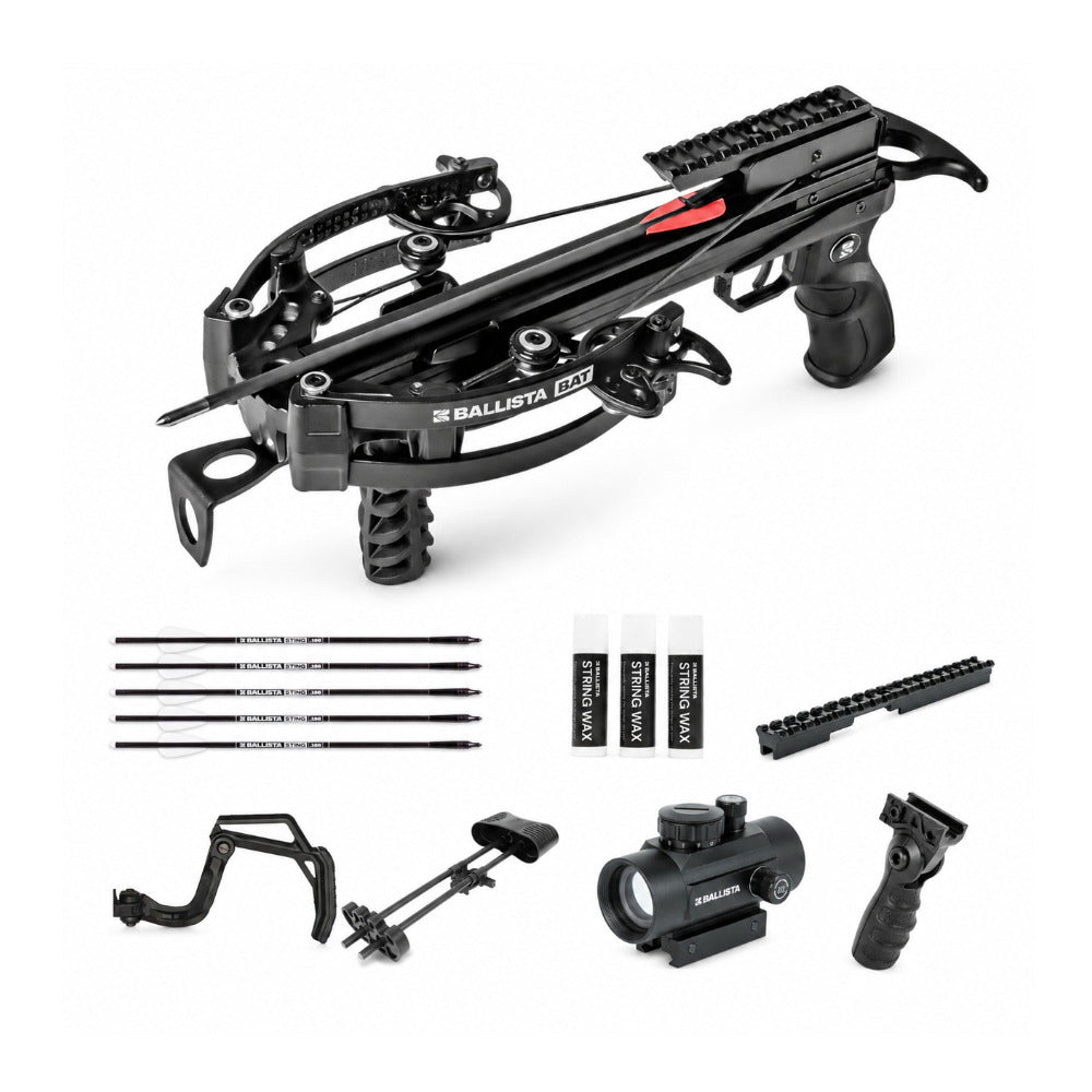 Ballista BAT Crossbow, 300 FPS with Folding Stock and Accessories Bundle