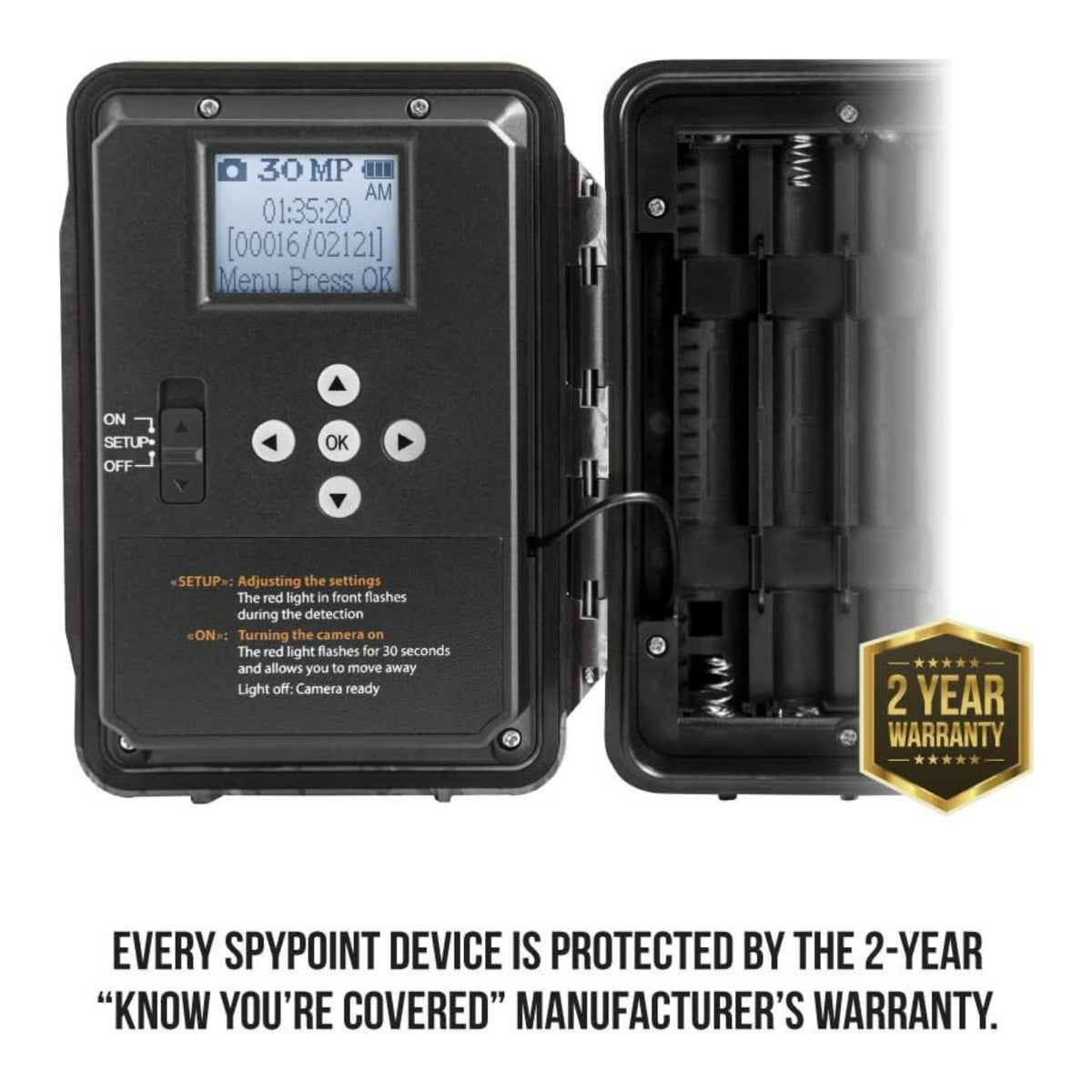 Spypoint FORCE-PRO Trail Camera Bundle with Solar Panel and Card Reader