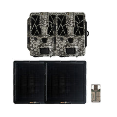 Spypoint FORCE-PRO Trail Camera (2 Pack) Bundle with Solar Panel and Card Reader