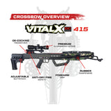 Killer Instinct Vital-X Crossbow Package Bundle with HYPR-V Crossbow Bolts 6-Pack and Broadheads