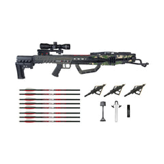 Killer Instinct Vital-X Crossbow Package Bundle with HYPR-V Crossbow Bolts 6-Pack and Broadheads