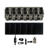 Spypoint FORCE-PRO Trail Camera (6 Pack) Bundle with Solar Panel and Card Reader