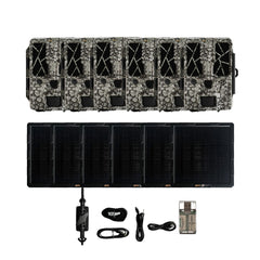 Spypoint FORCE-PRO Trail Camera (6 Pack) Bundle with Solar Panel and Card Reader