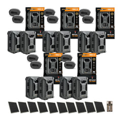 Spypoint Force-24 24MP 2K Video Trail Camera (10-Pack) Bundle with Solar Panels and Card Reader