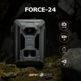 Spypoint Force-24 24MP 2K Video Trail Camera (10-Pack) Bundle with Solar Panels and Card Reader