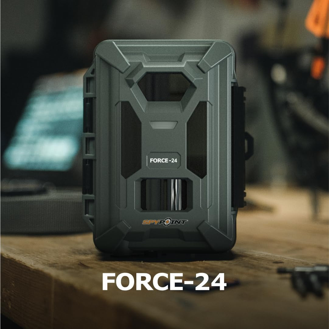 Spypoint Force-24 24MP 2K Video Trail Camera (10-Pack) Bundle with Solar Panels and Card Reader