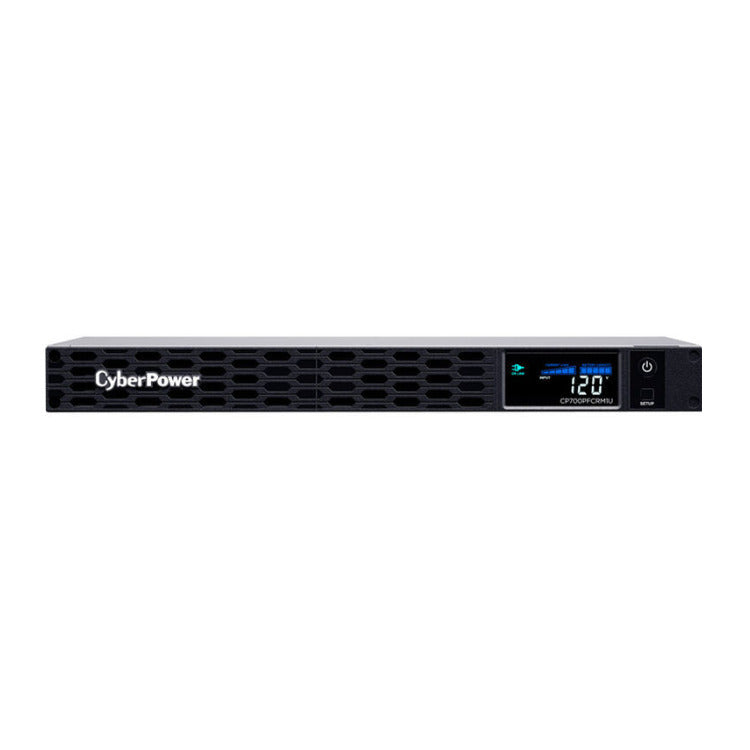 CyberPower CP700PFCRM1U (Black) PFC Sinewave 1U Rackmount UPS System 700VA 400W