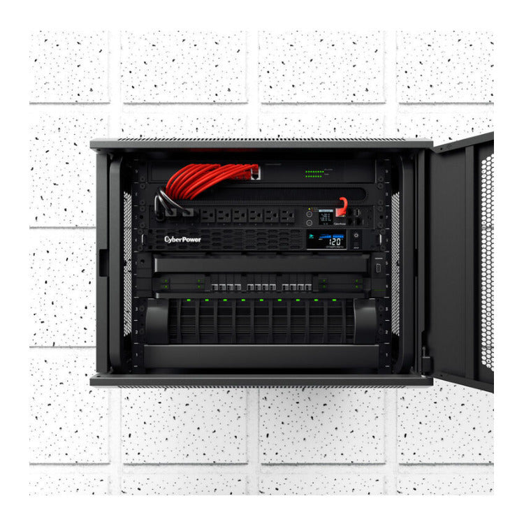CyberPower CP700PFCRM1U (Black) PFC Sinewave 1U Rackmount UPS System 700VA 400W