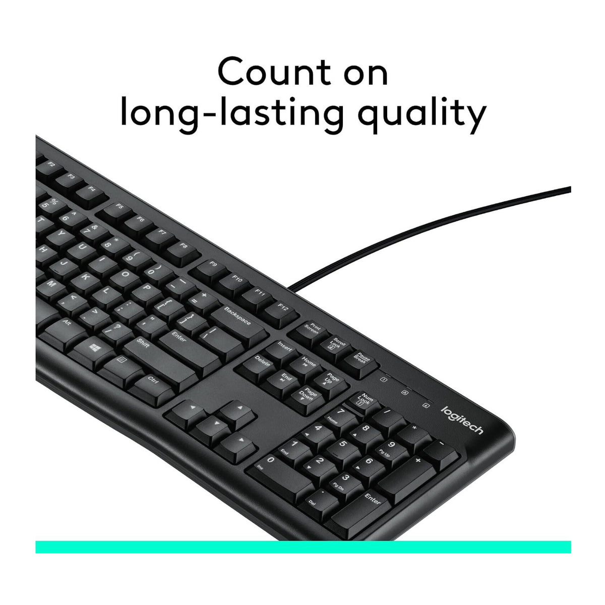 Logitech K120 Full Size Wired USB Plug and Play Keyboard