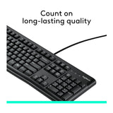 Logitech K120 Full Size Wired USB Plug and Play Keyboard
