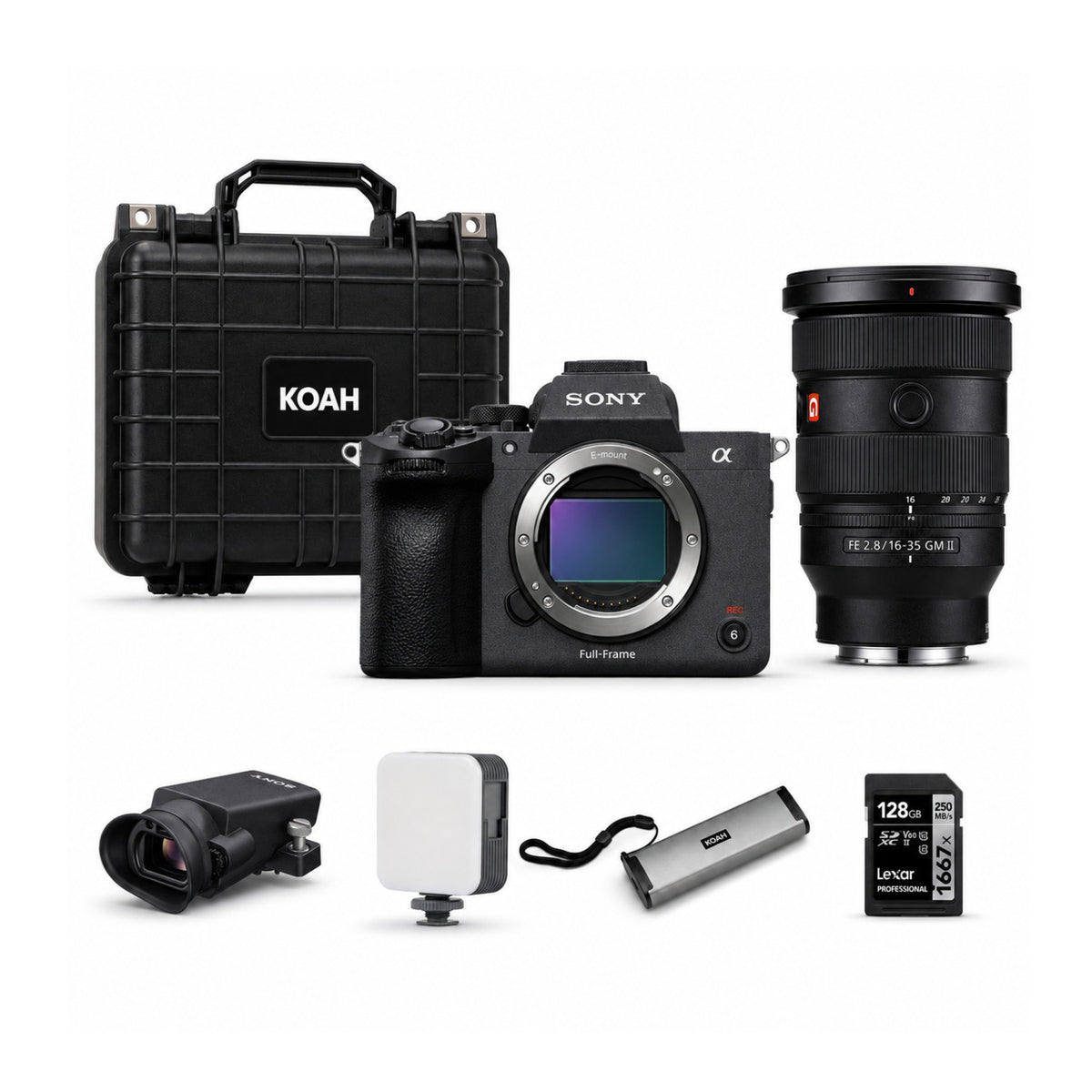 Sony FX5 Cinema Camera with 16-35mm f/2.8 GM II Lens and Accessories Bundle