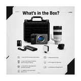 Sony FX5 Cinema Camera with 50-150mm F2 Zoom Lens, Detachable Viewfinder, and Accessories