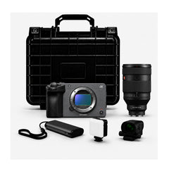 Sony FX5 Cinema Camera with 28-70mm F2 Zoom Lens, Detachable Viewfinder, and Accessories
