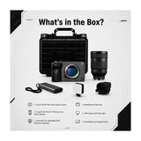 Sony FX5 Cinema Camera with 28-70mm F2 Zoom Lens, Detachable Viewfinder, and Accessories