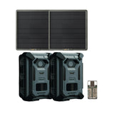 Spypoint FORCE-4K 40MP Trail Camera (2 Pack) Bundle with Solar Panel and Card Reader