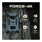 Spypoint FORCE-4K 40MP Trail Camera (2 Pack) Bundle with Solar Panel and Card Reader