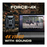 Spypoint FORCE-4K 40MP Trail Camera (2 Pack) Bundle with Solar Panel and Card Reader