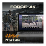 Spypoint FORCE-4K 40MP Trail Camera (2 Pack) Bundle with Solar Panel and Card Reader