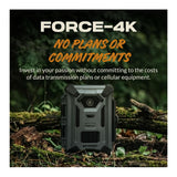 Spypoint FORCE-4K 40MP Trail Camera (2 Pack) Bundle with Solar Panel and Card Reader