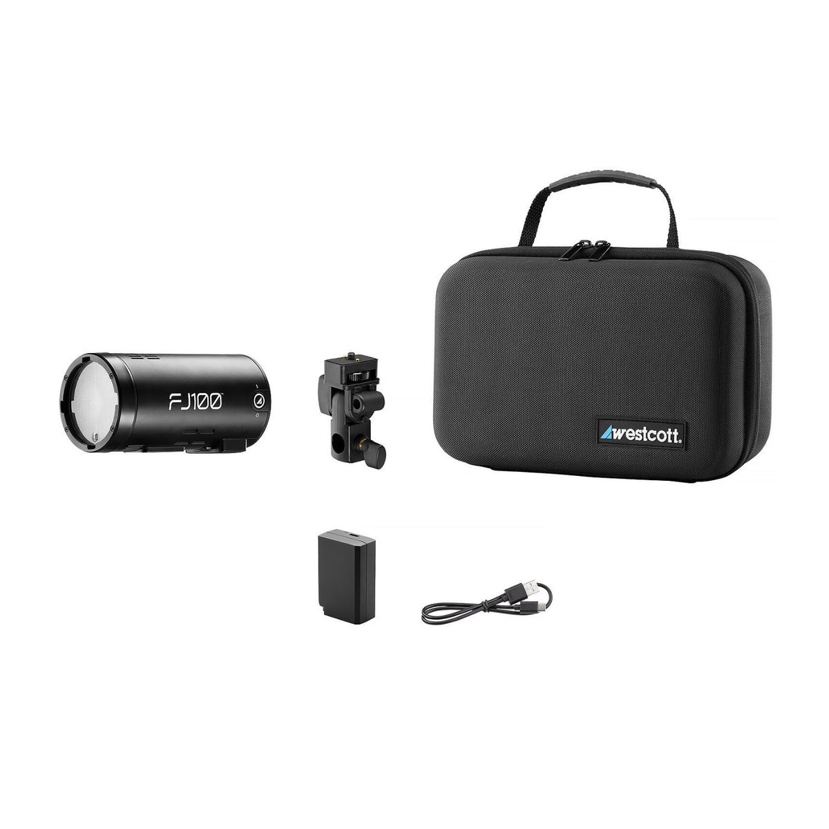 Westcott FJ100 Touchscreen Off-Camera Strobe with FJ Mini AC/DC Battery (100Ws)