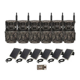 Stealth Cam Revolver Pro 3.0 360-Degree Cellular Trail Camera (6-Pack) Bundle with Accessories