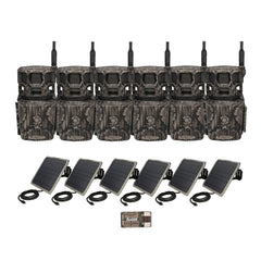 Stealth Cam Revolver Pro 3.0 360-Degree Cellular Trail Camera (6-Pack) Bundle with Accessories