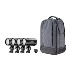 Westcott FJ100 100Ws Off-Camera Strobe with FJ-T1 S Trigger for Sony (4-Light Backpack Kit)