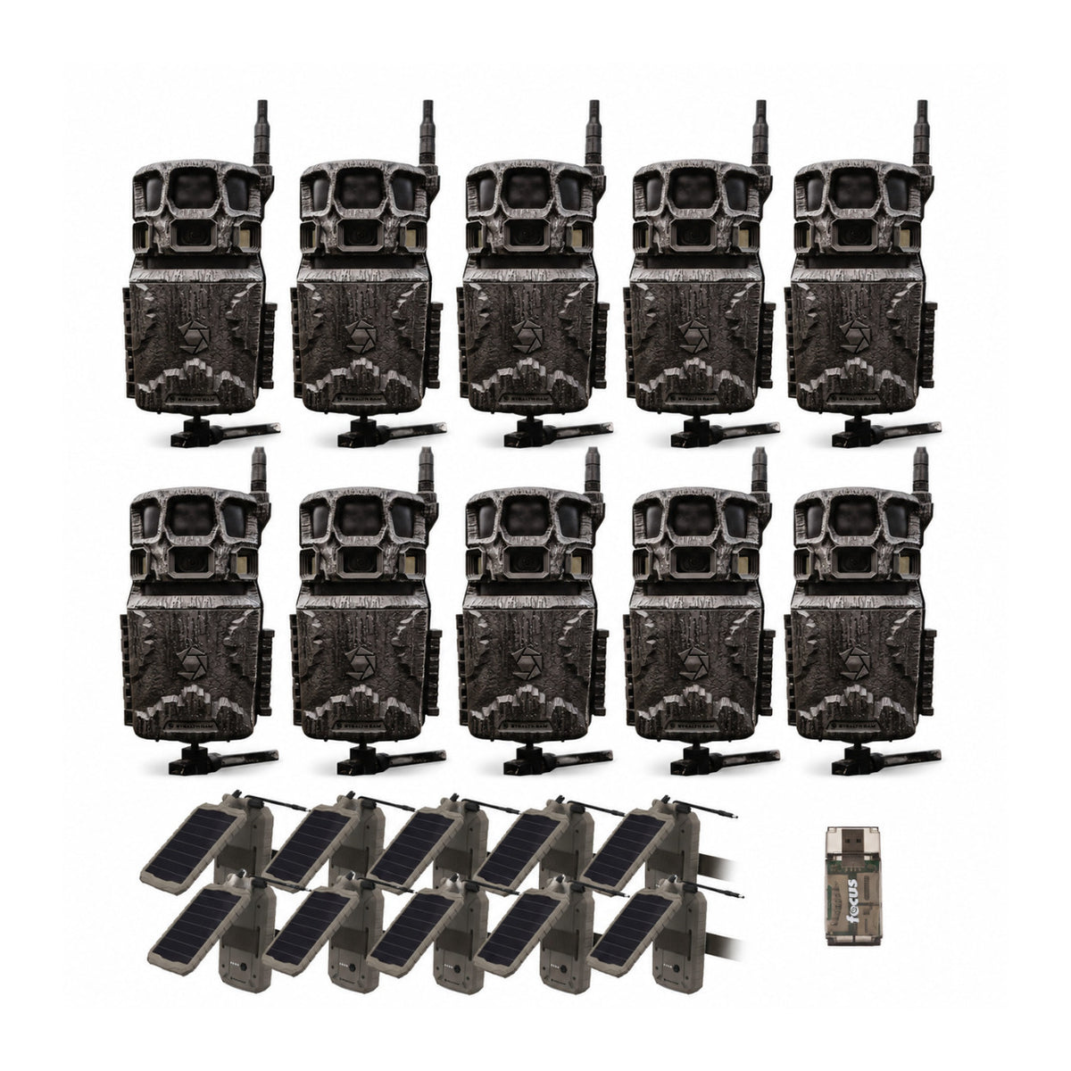Stealth Cam Revolver Pro 3.0 360-Degree Cellular Trail Camera with Solar Battery (Bundle)