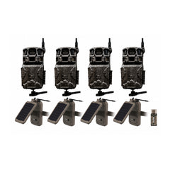 Stealth Cam Revolver Pro 3.0 360-Degree Cellular Trail Camera with Solar Battery Bundle
