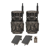 Stealth Cam Revolver Pro 3.0 360 Cellular Trail Camera (2-Pack) Bundle with Solar Pack and Reader
