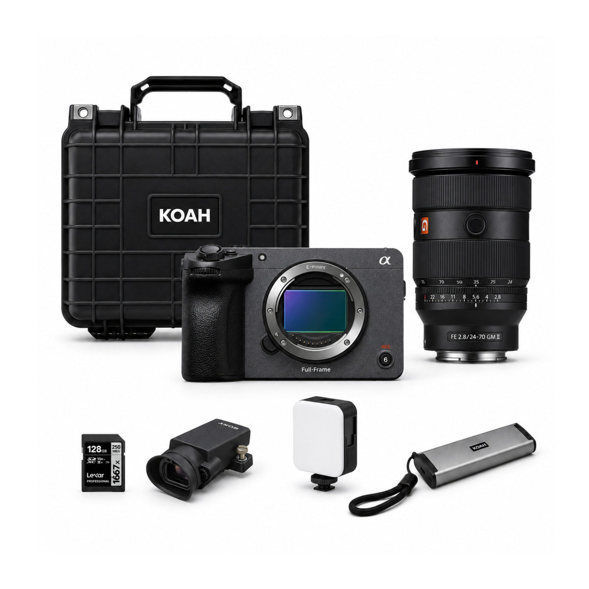 Sony FX5 Cinema Camera with 24-70mm f/2.8 GM II Lens and Accessories Bundle