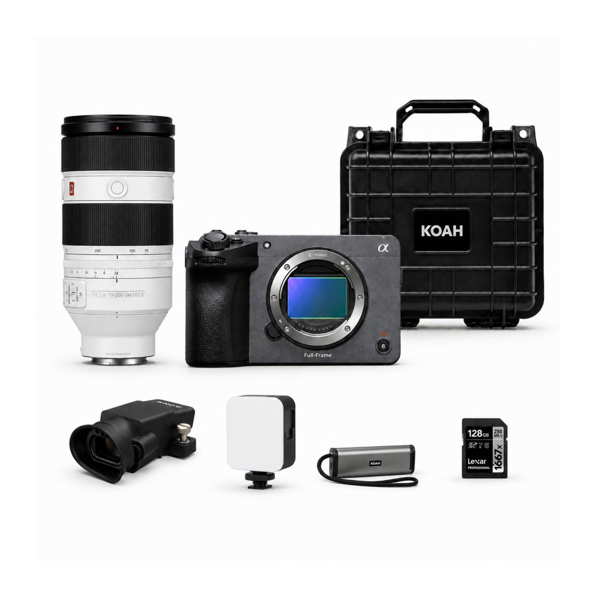 Sony FX5 Cinema Camera with 70-200mm f/2.8 GM II Lens and Accessories Bundle