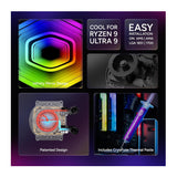 Cooler Master 360 Core II ARGB CPU Liquid Cooler (Infinity Mirror White)