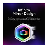 Cooler Master 360 Core II ARGB CPU Liquid Cooler (Infinity Mirror White)
