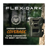 Spypoint FLEX DARK 40MP Cellular Trail Camera (2-Pack) Bundle with Solar Panels and Card Reader