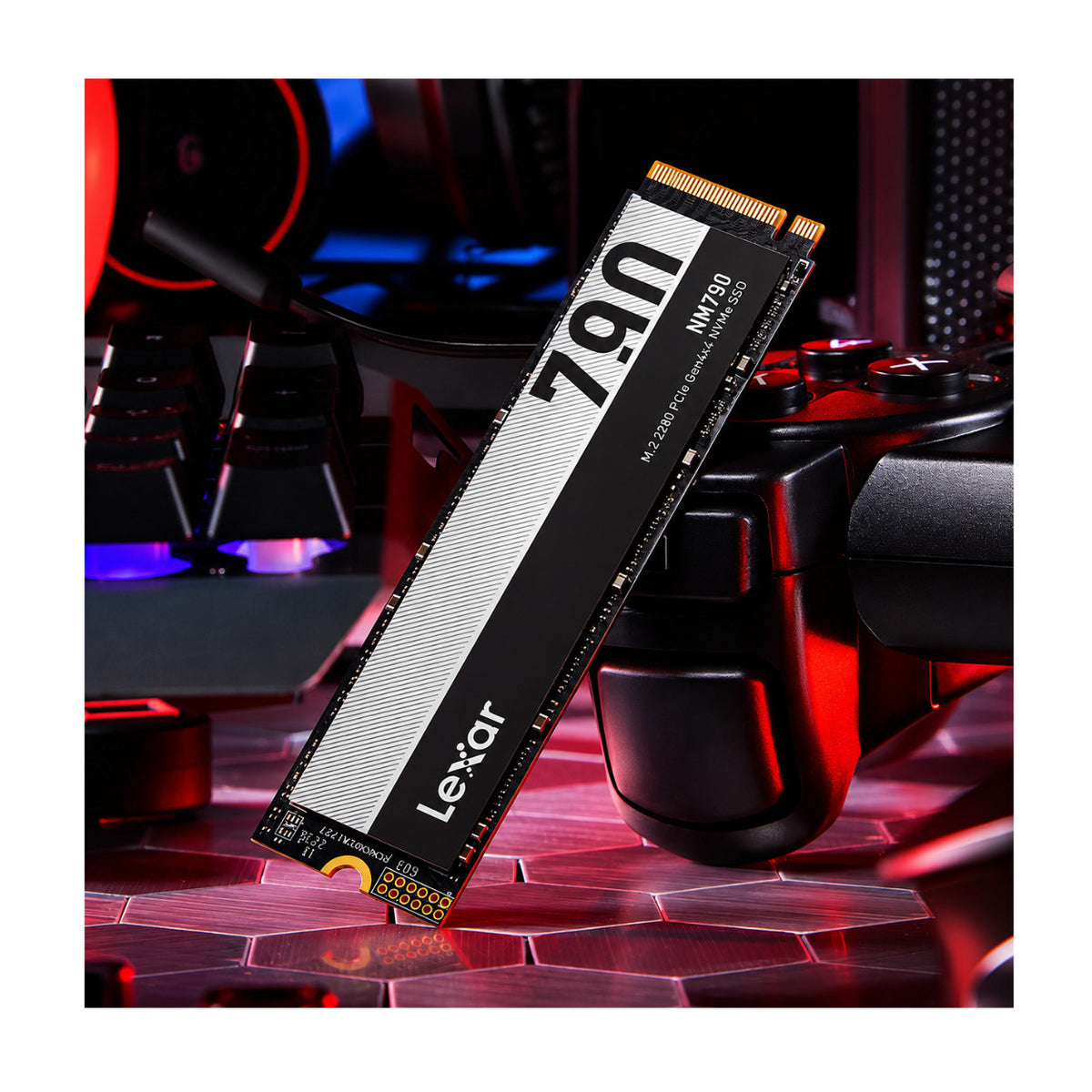 Lexar 1TB NM790 M.2 2280 PCIe Gen 4x4 NVMe Solid State Drive with Up to 7400MB/s Read Speeds