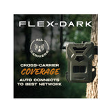 Spypoint FLEX DARK 40MP Cellular Trail Camera Bundle with Solar Panel and Card Reader