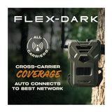 Spypoint FLEX DARK 40MP Cellular Trail Camera (6-Pack) Bundle with Solar Panels and Card Reader