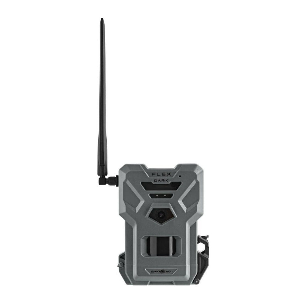 Spypoint FLEX DARK 40MP Cellular Gray Trail Camera Bundle with Solar Panel and Card Reader