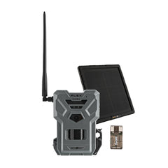 Spypoint FLEX DARK 40MP Cellular Gray Trail Camera Bundle with Solar Panel and Card Reader