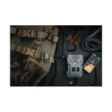 Spypoint FLEX DARK 40MP Cellular Gray Trail Camera (4-Pack) Bundle with Solar Panels and Card Reader