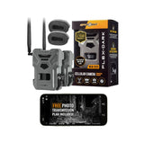 Spypoint FLEX DARK 40MP Cellular Gray Trail Camera (10-Pack) Bundle with Solar Panels & Card Reader