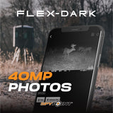 Spypoint FLEX DARK 40MP Cellular Gray Trail Camera (10-Pack) Bundle with Solar Panels & Card Reader